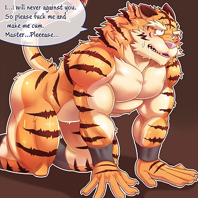 Un muscular tigre cuntboy by..
